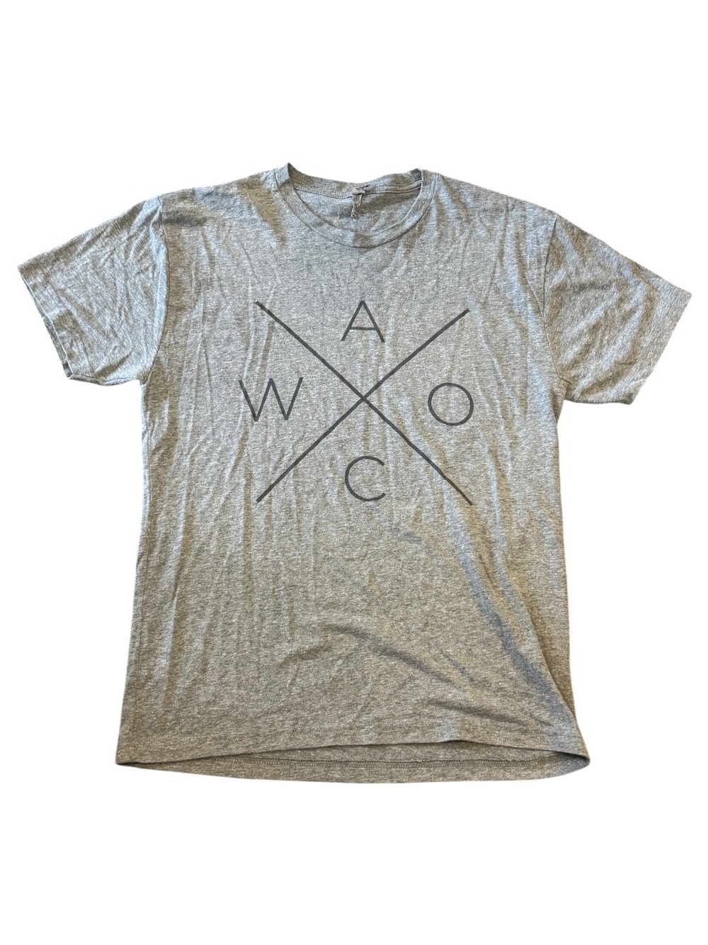 Gray Graphic Men's Crew Neck T-Shirt - WACO
